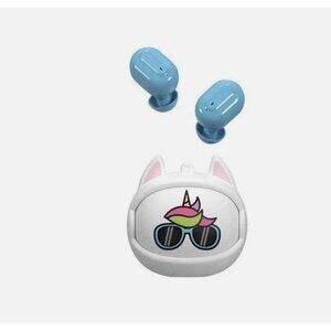 Unicorn TWS Wireless Earbuds With Face Changing Case & USB-C Charging